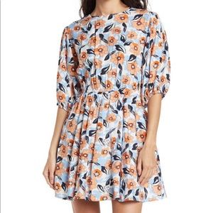 Floral Melloday puff sleeve mini dress